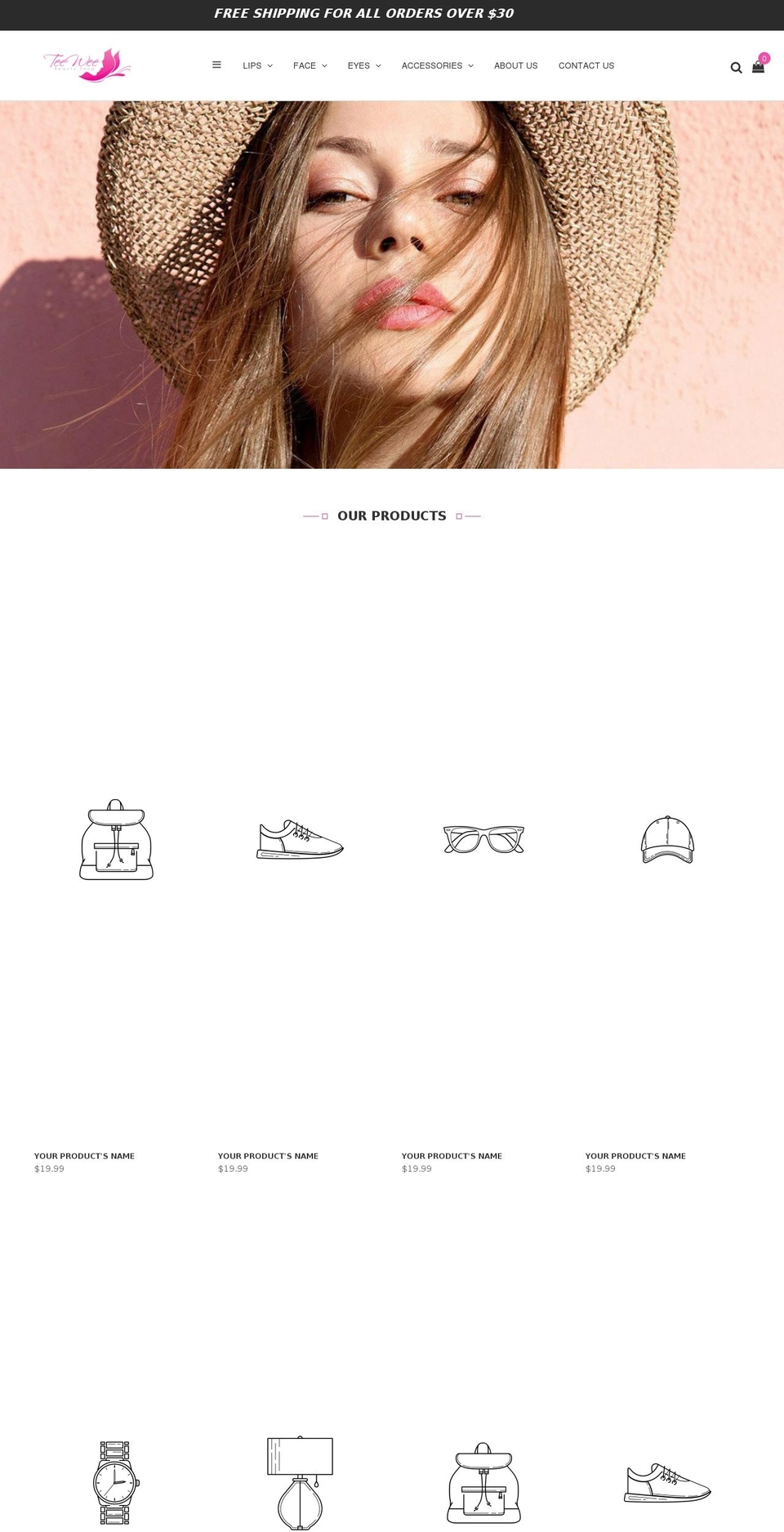 everything41-cosmetics-r120 Shopify theme site example teeweebeautyshop.com