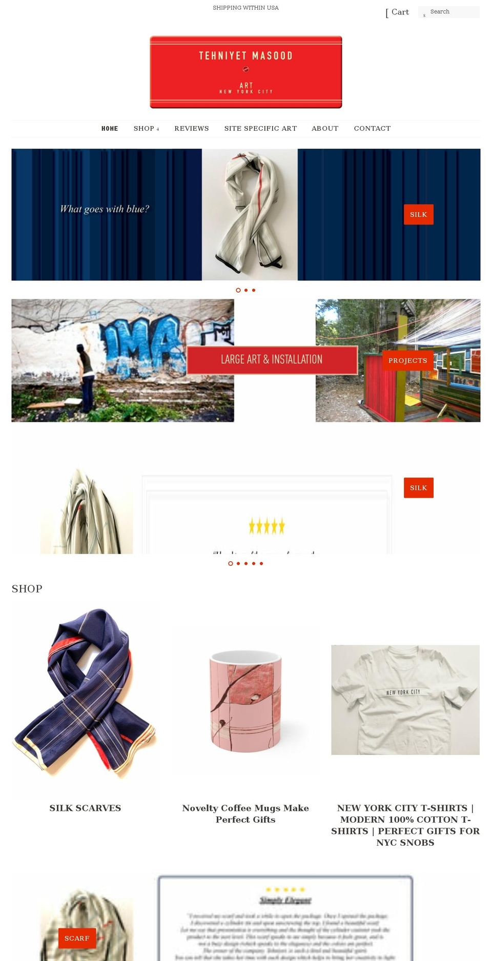 tehniyetmasood.com shopify website screenshot