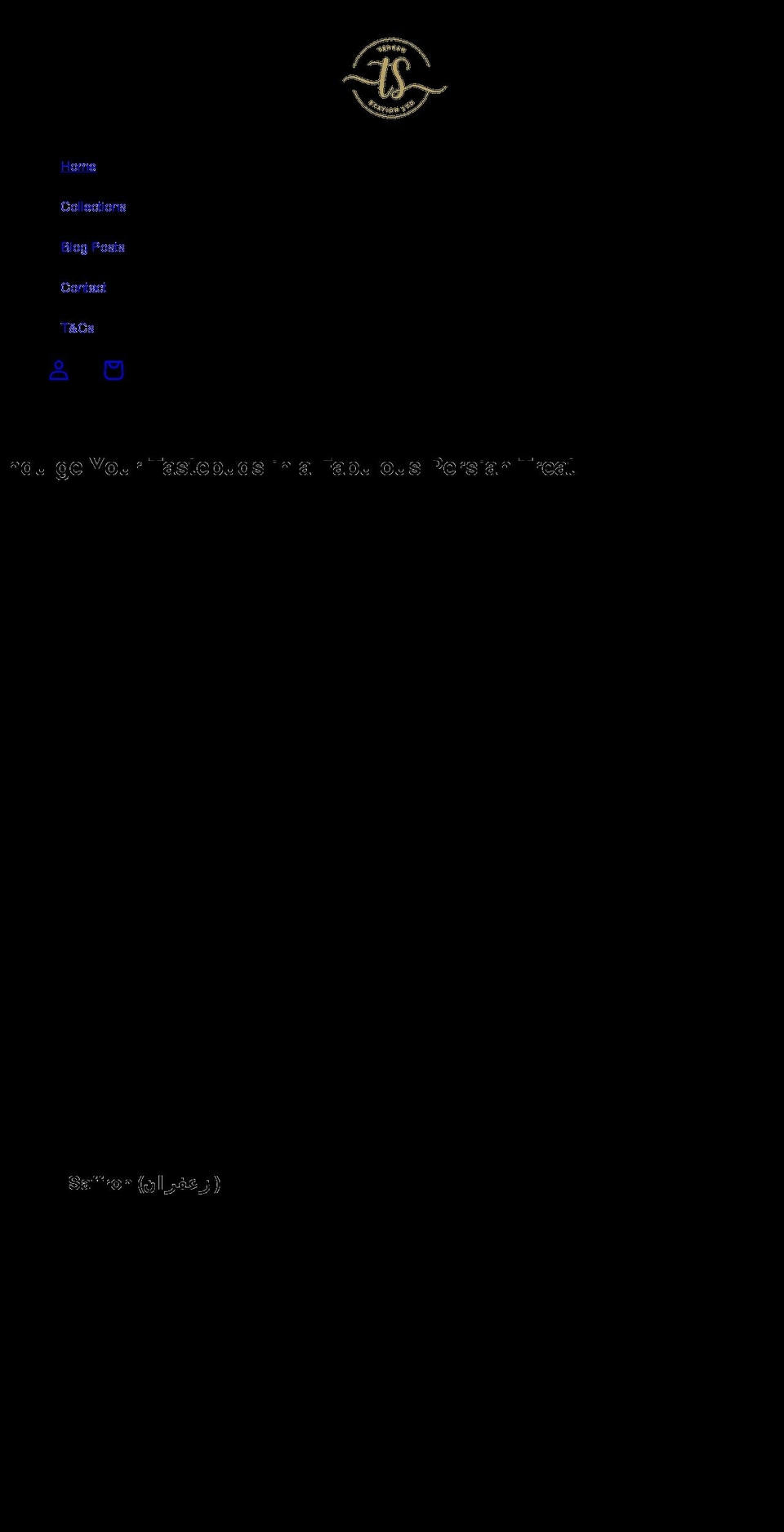 tehranstation.com shopify website screenshot