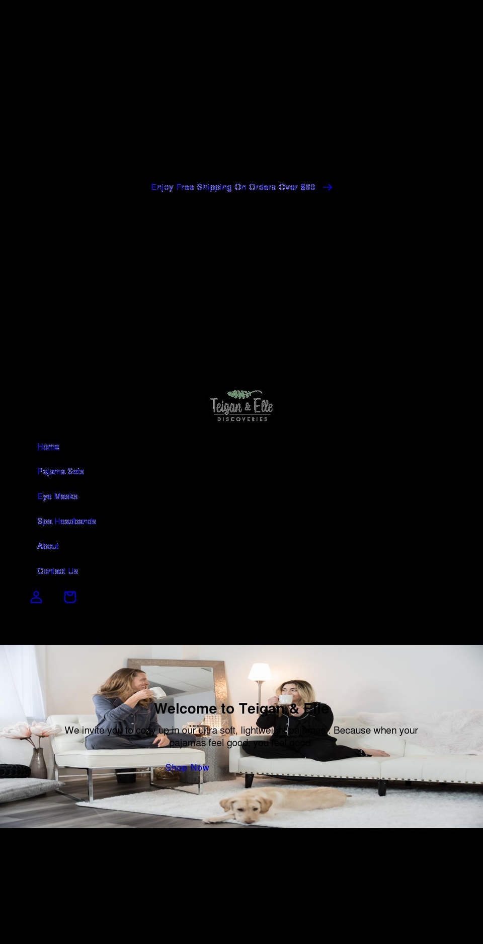 teiganandelle.com shopify website screenshot