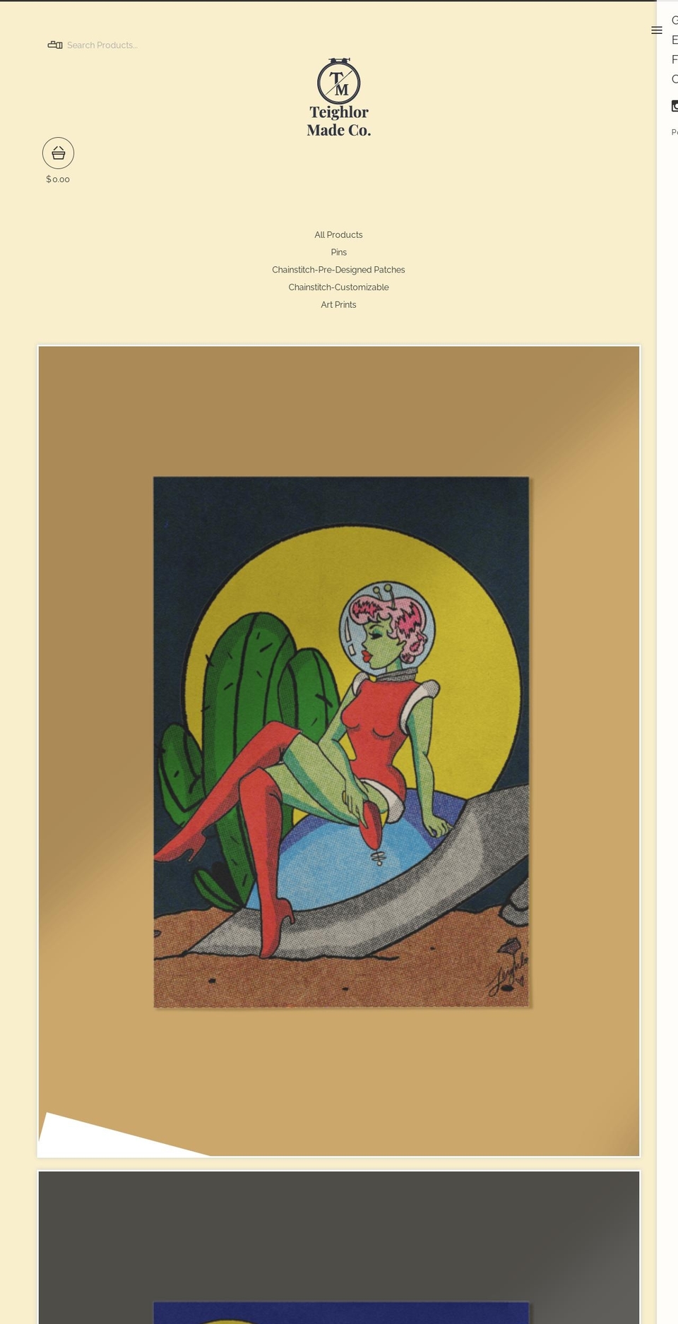 teighlormadeco.com shopify website screenshot