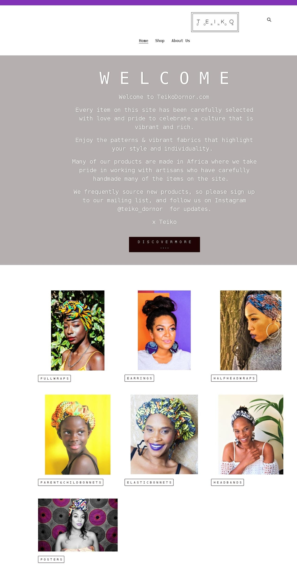teikodornor.com shopify website screenshot