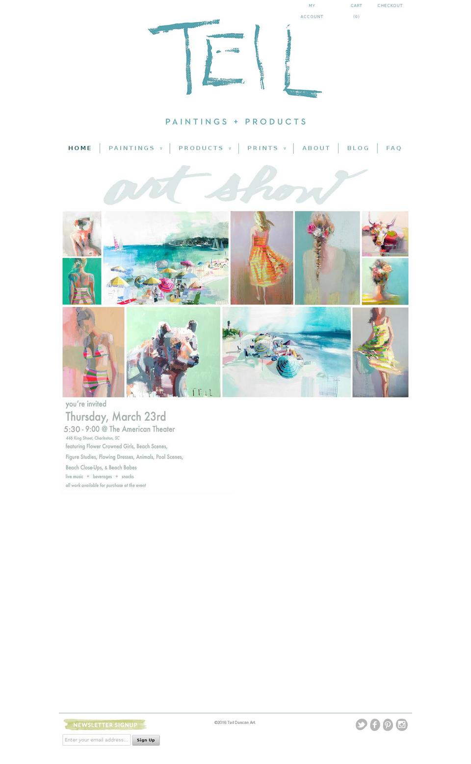 teilduncan.com shopify website screenshot