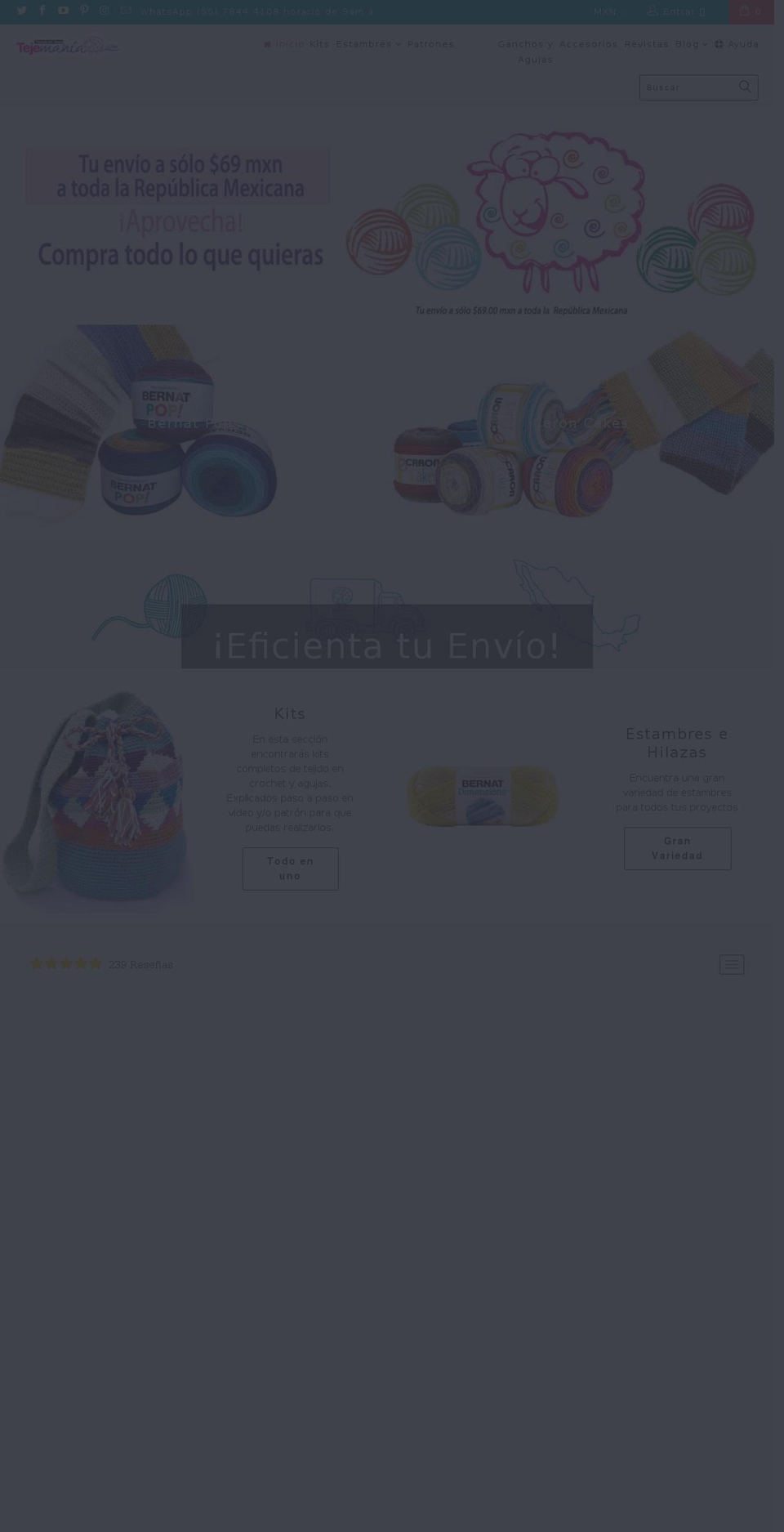 tejemania.com shopify website screenshot