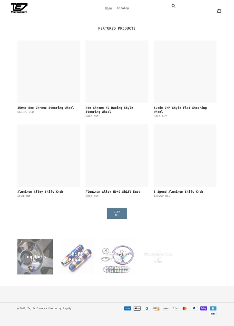 tejperformance.com shopify website screenshot