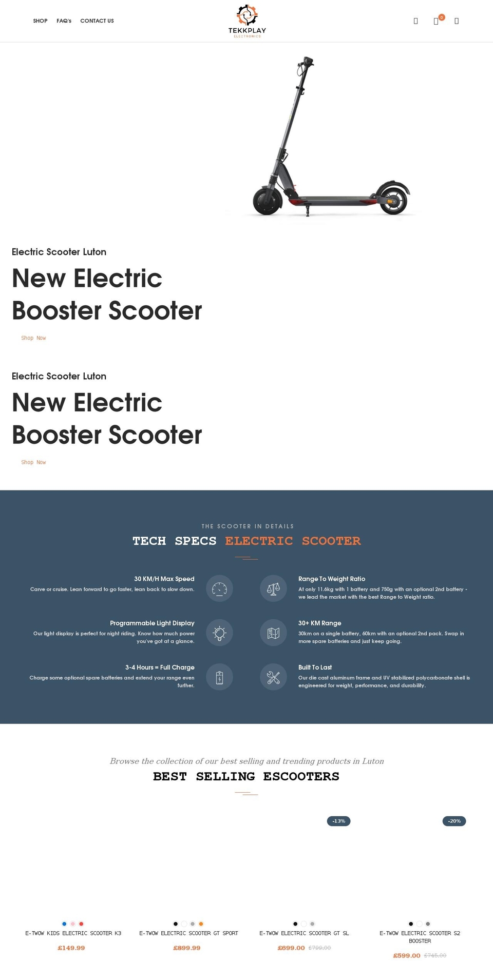 tekkplay.com shopify website screenshot