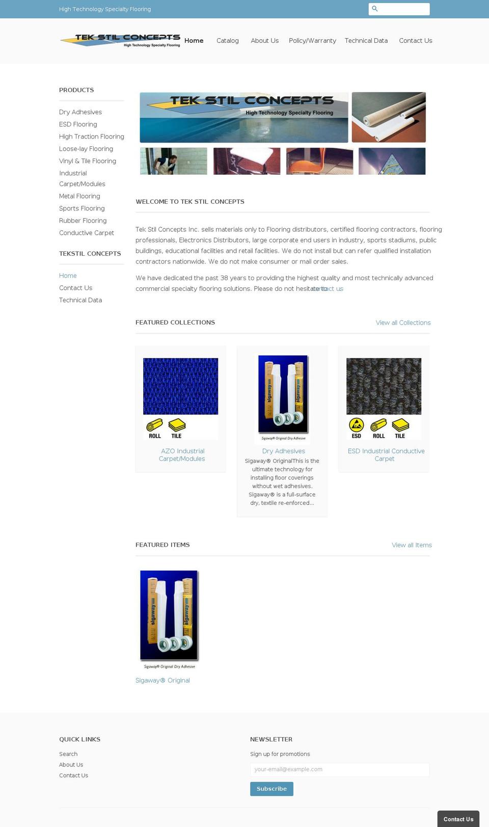 tekstilconcepts.com shopify website screenshot