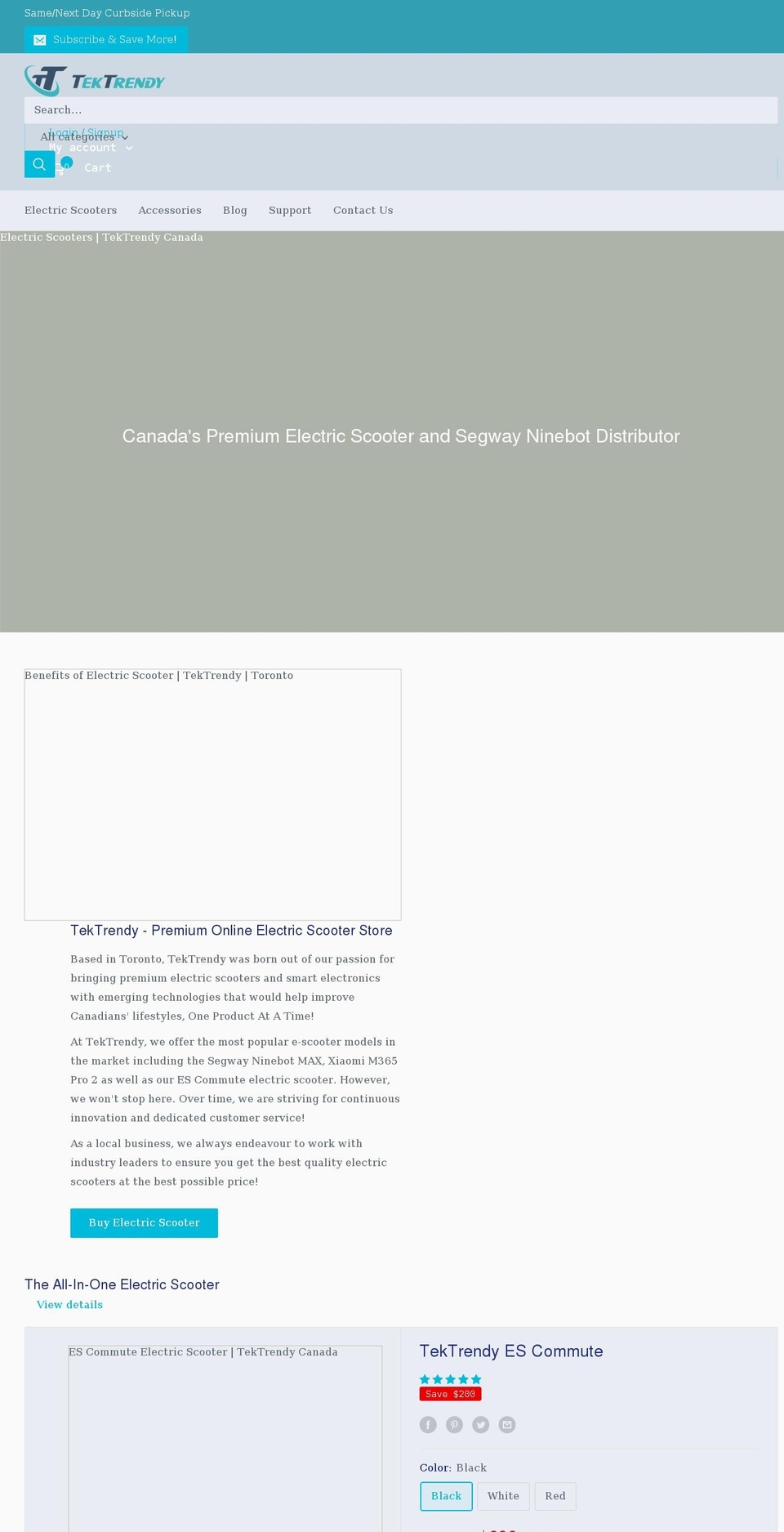 tektrendy.com shopify website screenshot