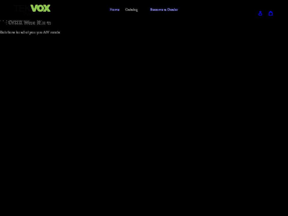 tekvox.store shopify website screenshot