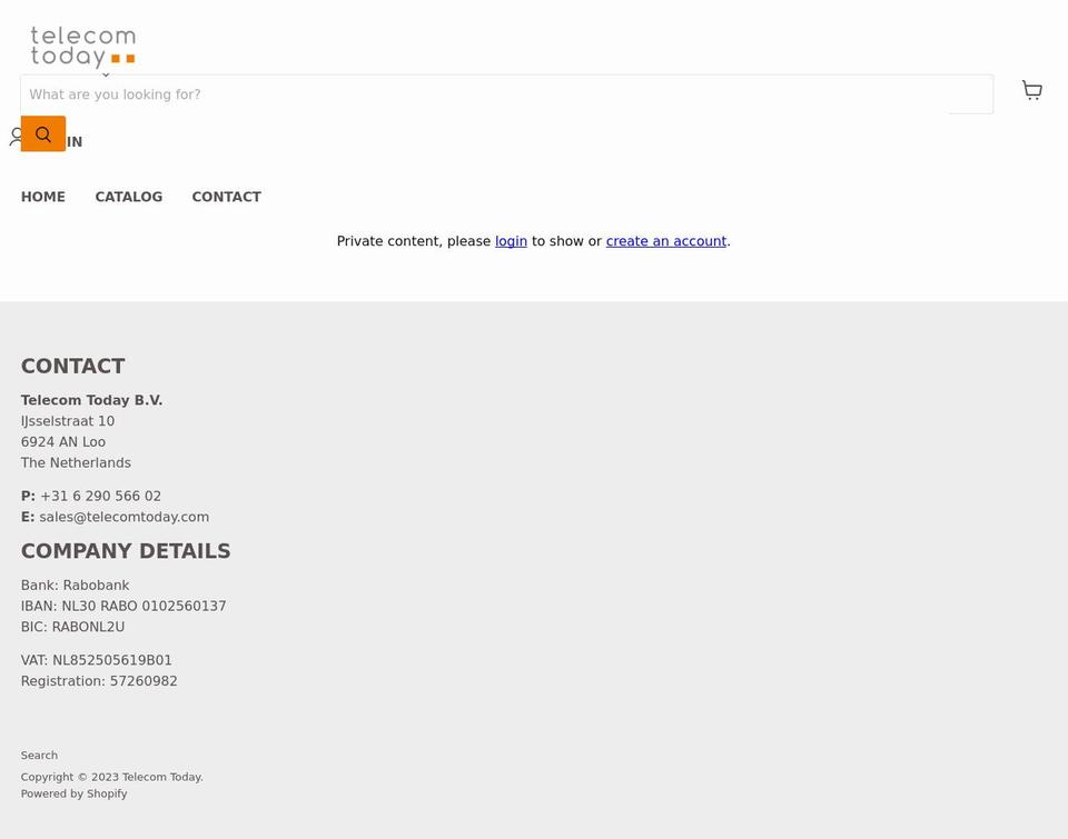 telecomtoday.com shopify website screenshot