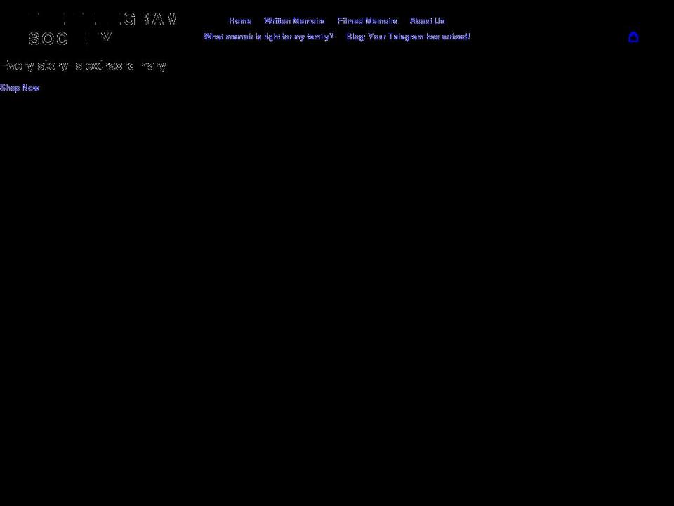 telegramsociety.com shopify website screenshot