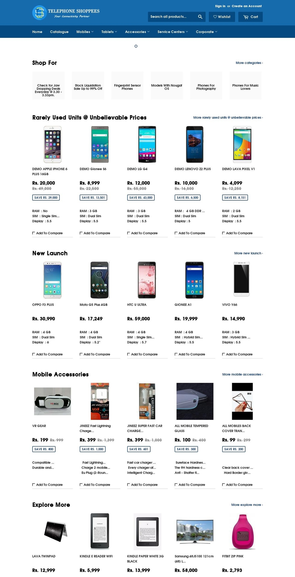 telephoneshoppees.com shopify website screenshot