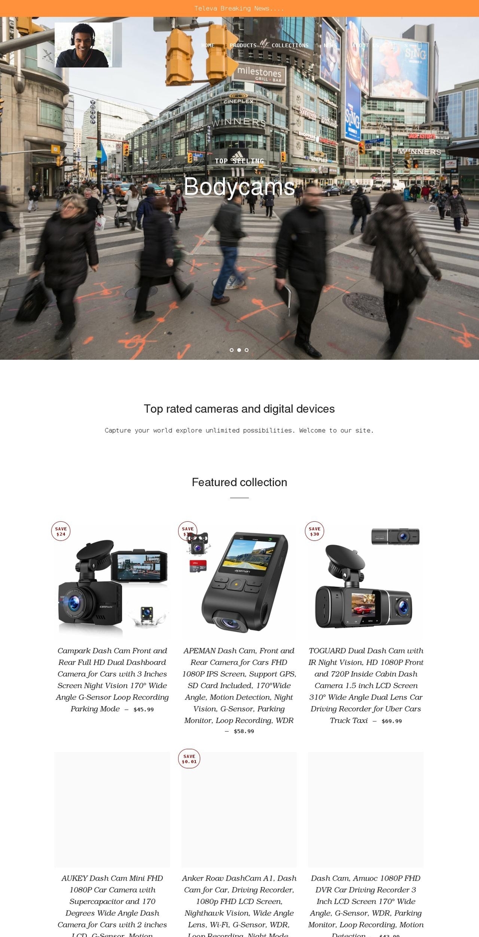 televa.com shopify website screenshot