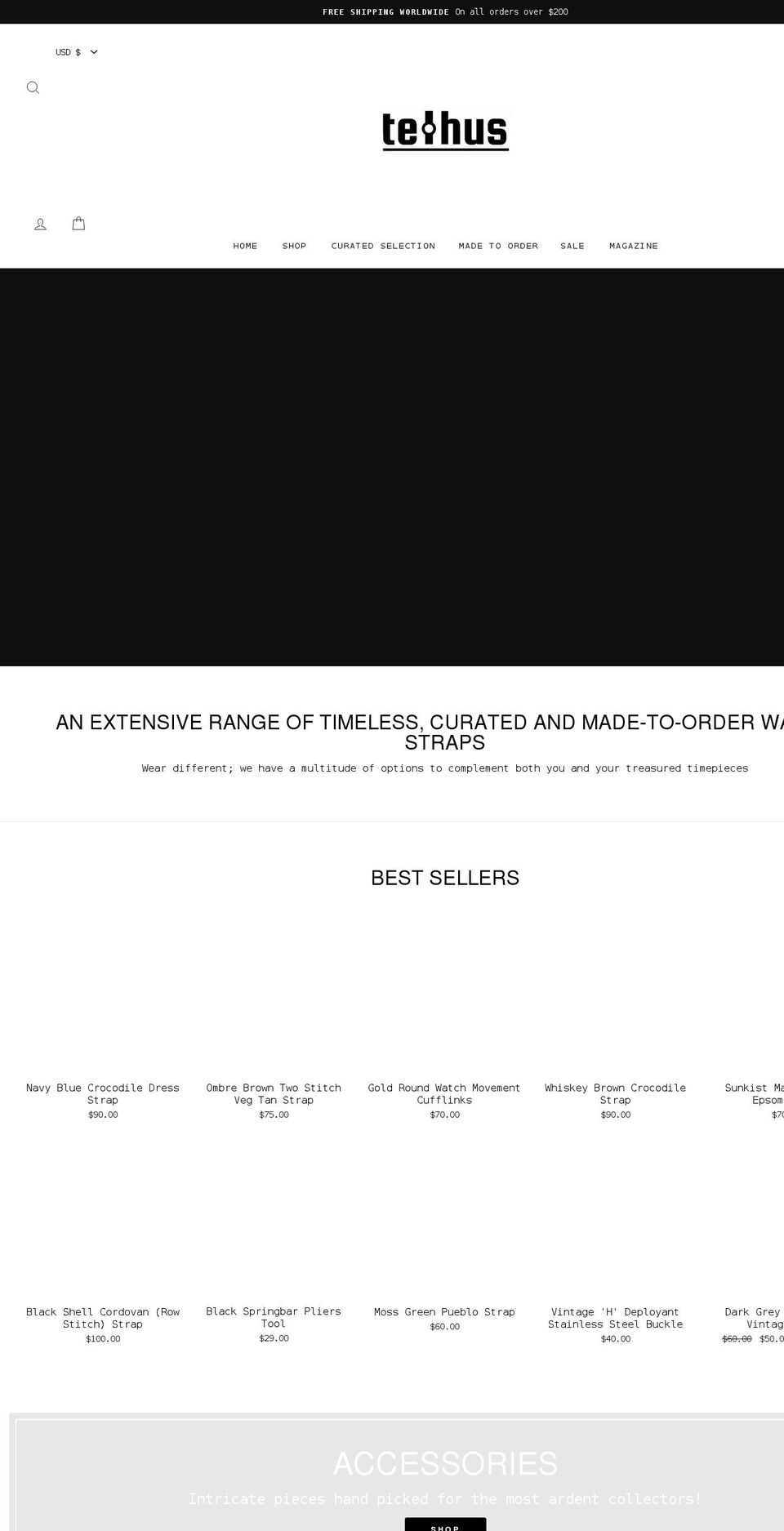 telhus.com shopify website screenshot