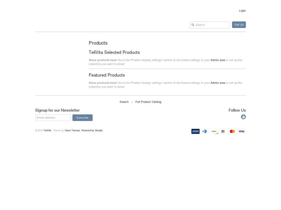 telivita.net shopify website screenshot