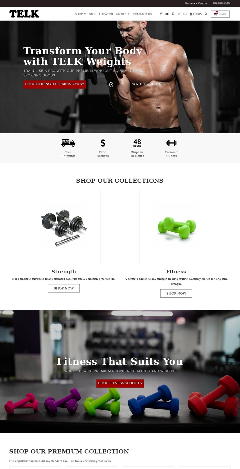 telkfitness.com shopify website screenshot