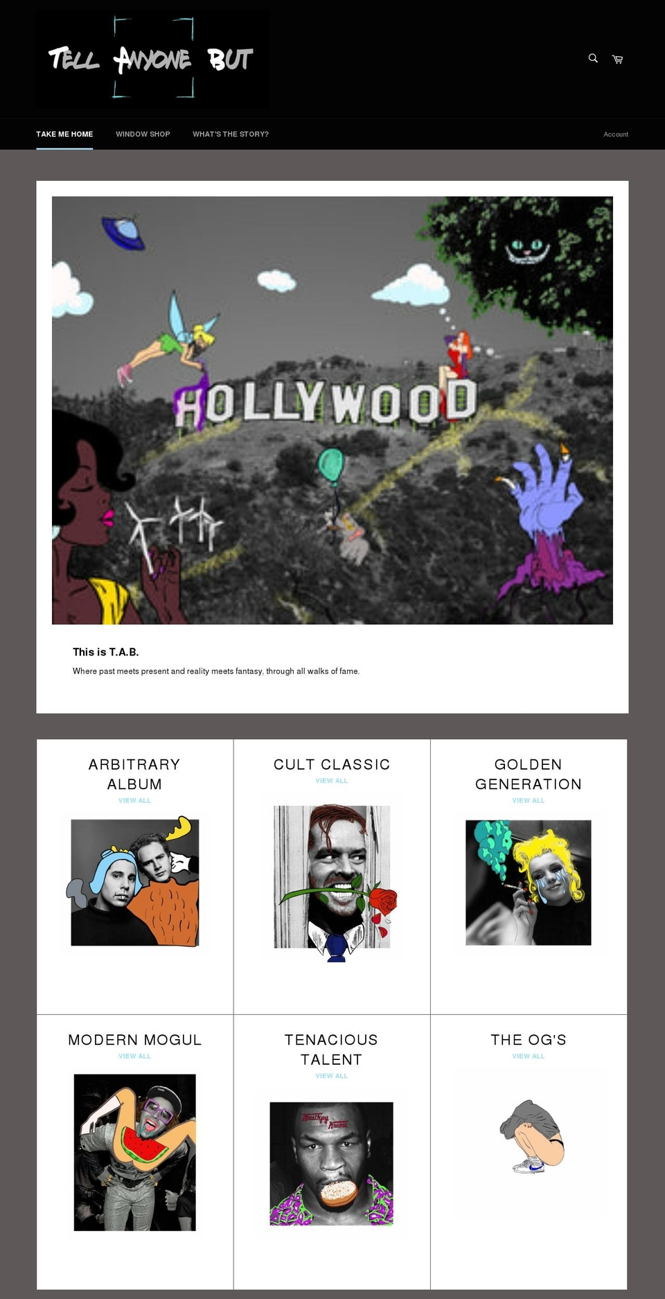 tellanyonebut.com shopify website screenshot