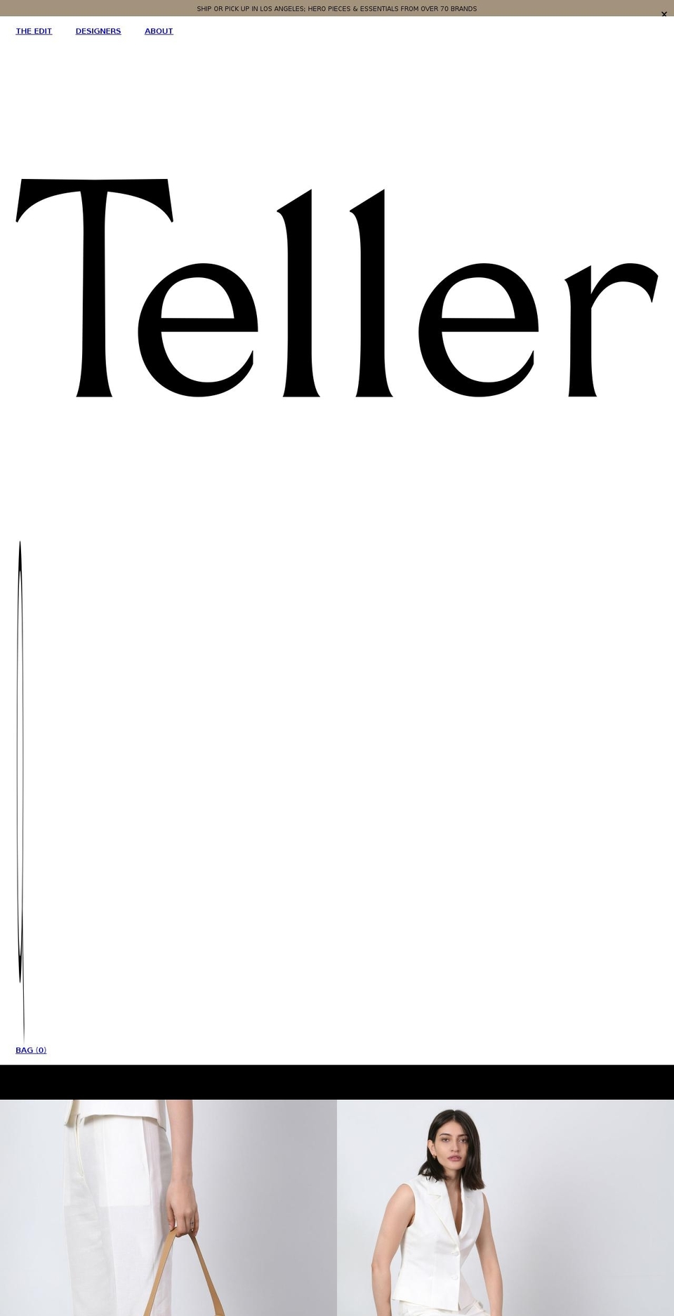 tellershop.com shopify website screenshot