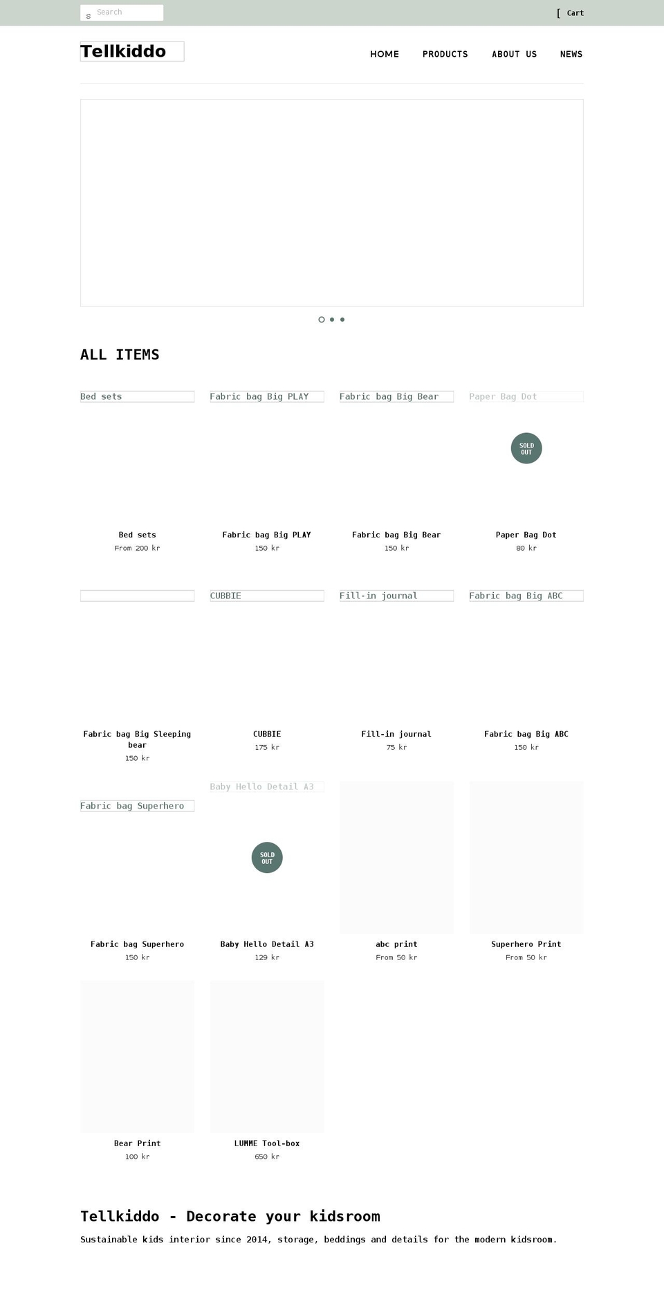 tellkiddo.com shopify website screenshot