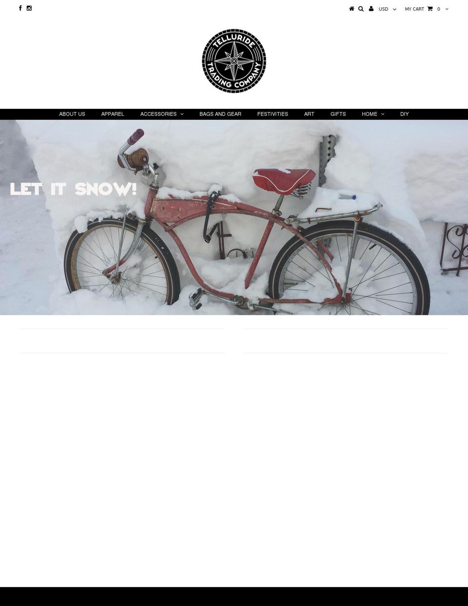 telluridetradingcompany.com — Shopify storefront screenshot