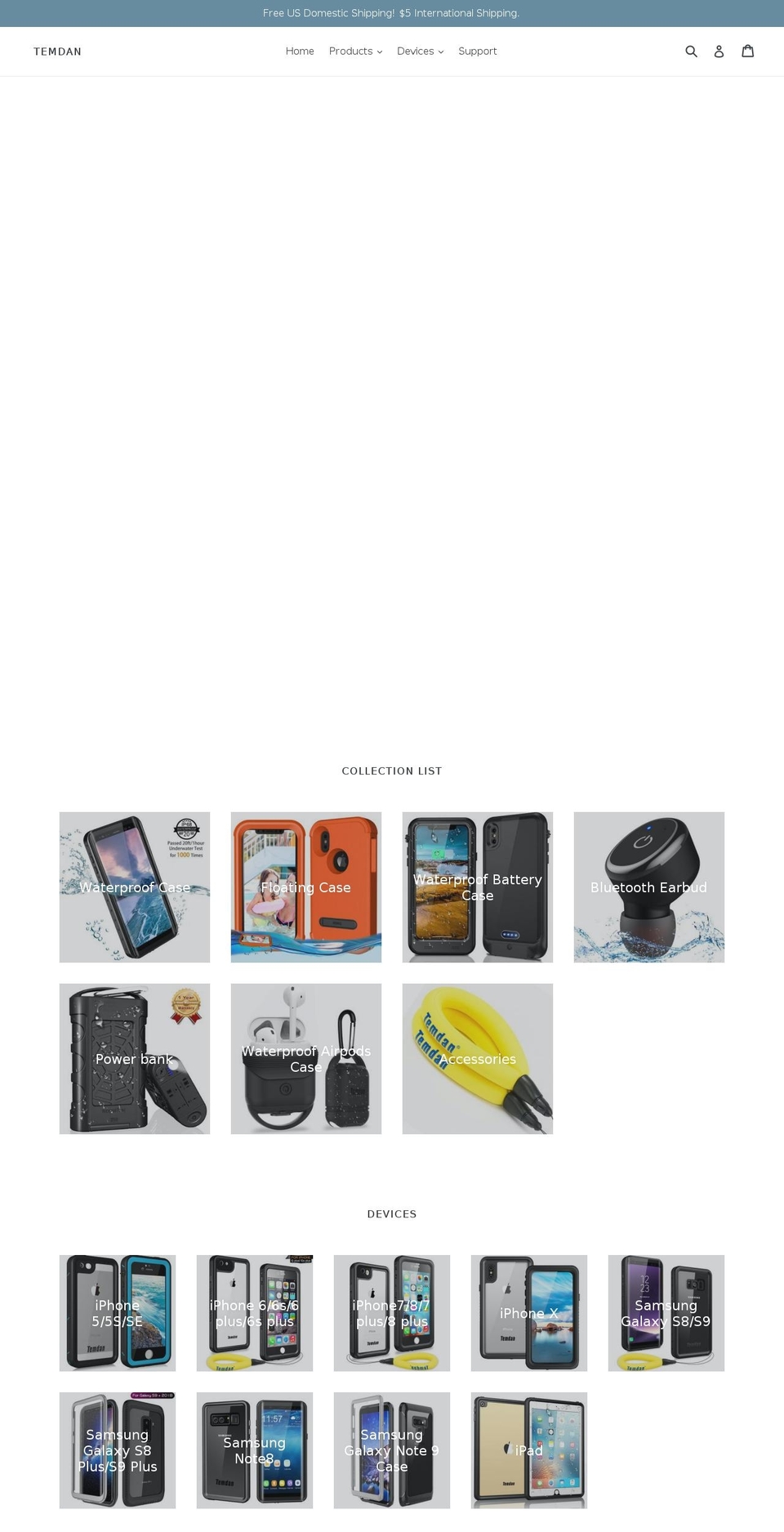 temdan.com shopify website screenshot