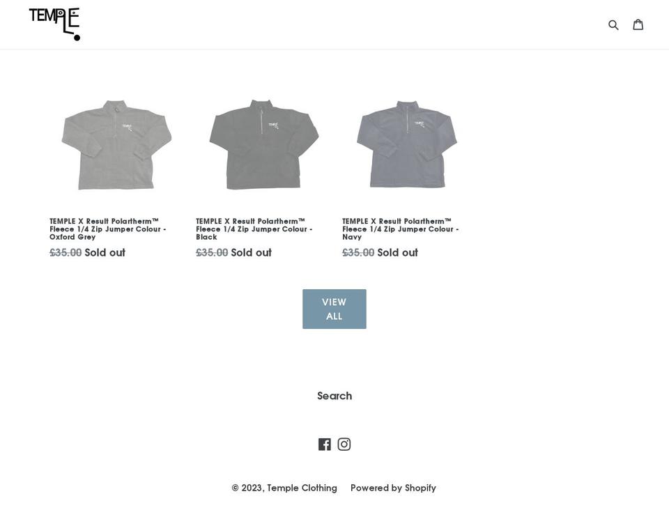 temp1e.co.uk shopify website screenshot