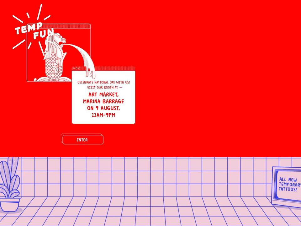 tempfun.com shopify website screenshot