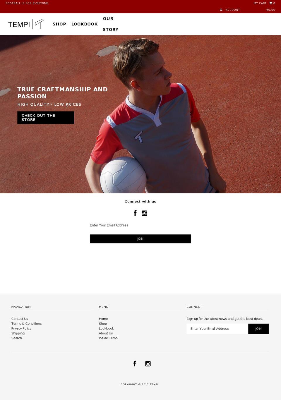 tempi.dk shopify website screenshot