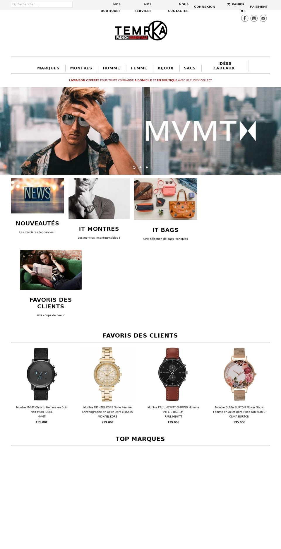 tempka.fr shopify website screenshot