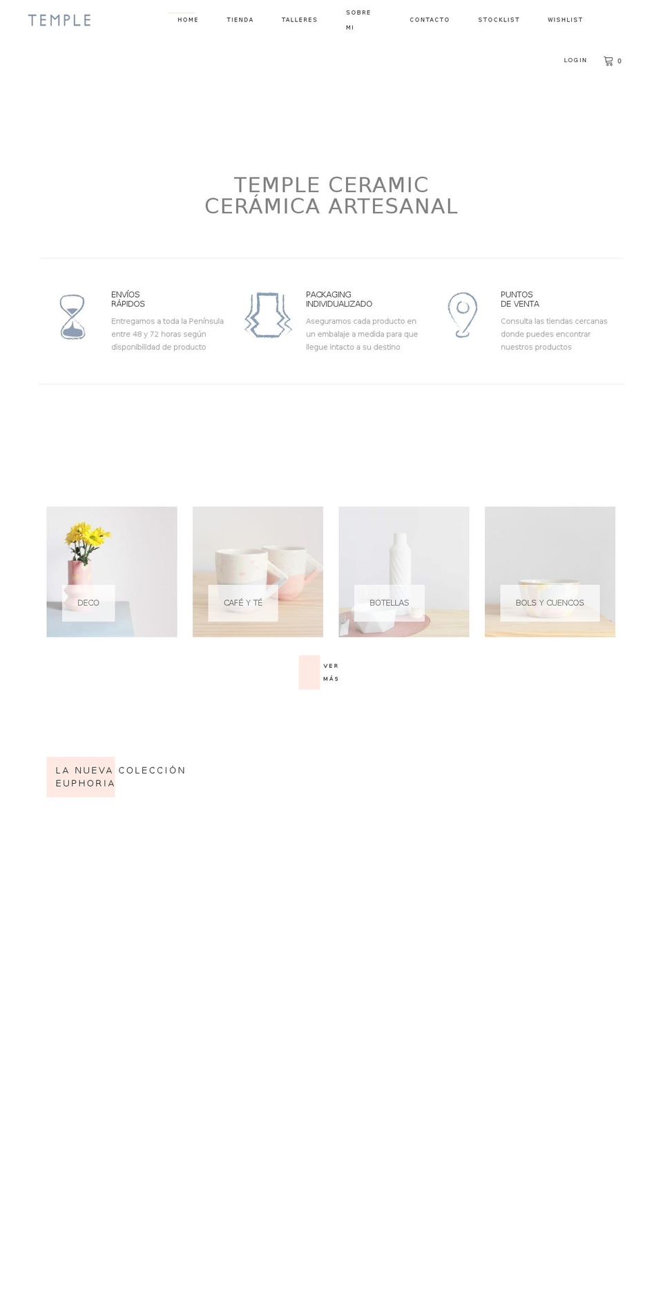 templeceramic.com — Shopify storefront screenshot