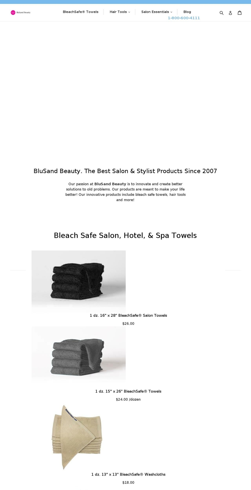 blusand.com web update Shopify theme site example templeclean.com