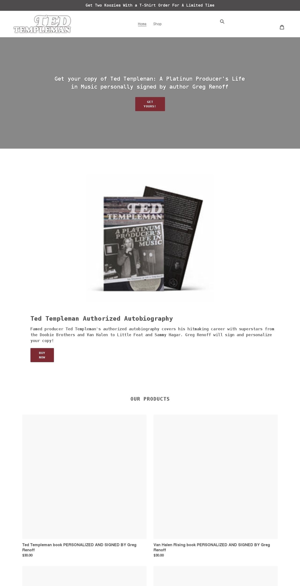 templemanbook.com shopify website screenshot