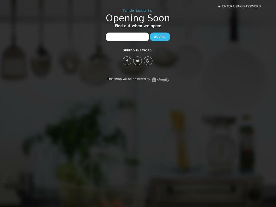templenutritionusa.com shopify website screenshot