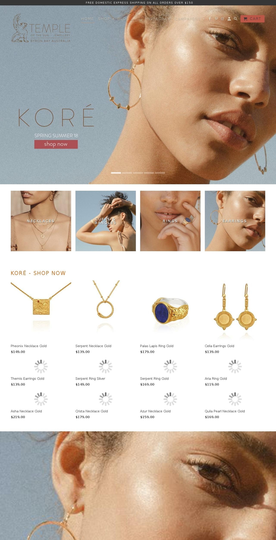 templeofthesun.com — Shopify storefront screenshot