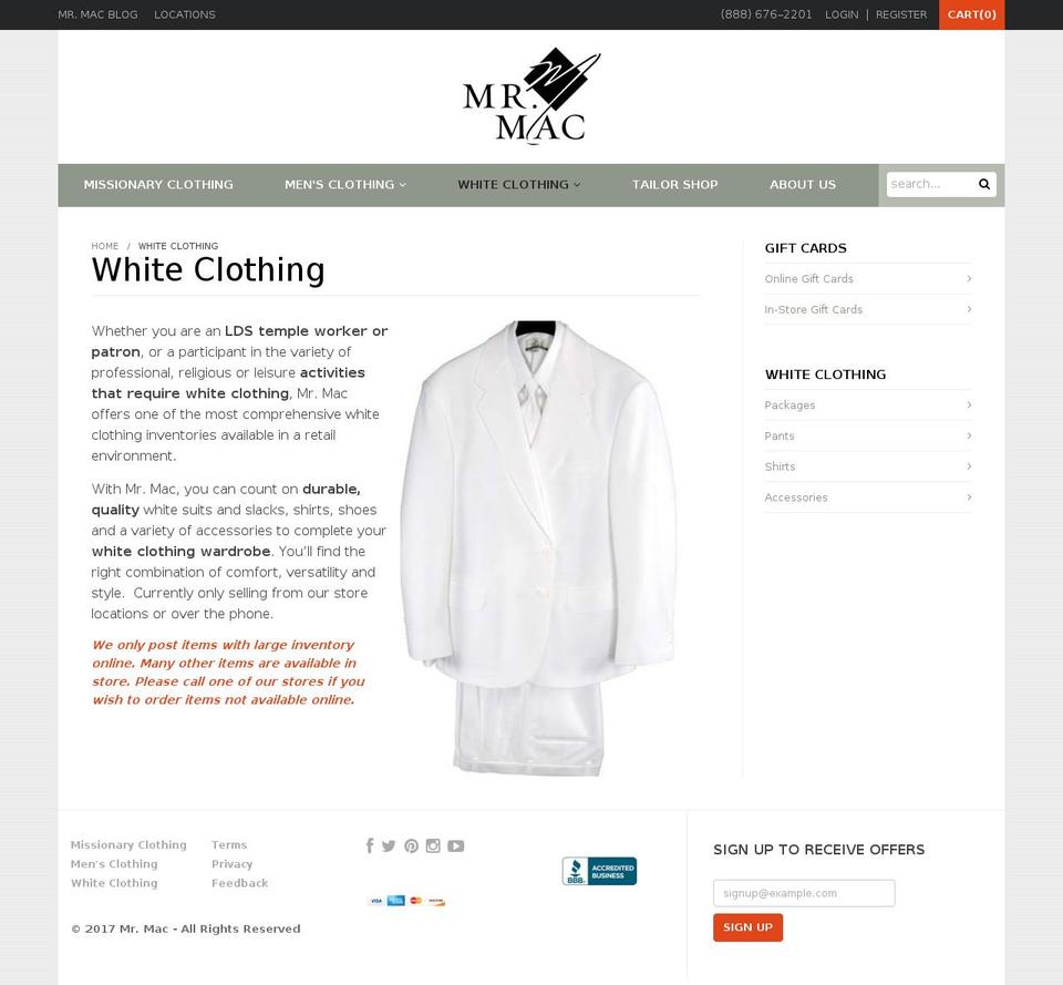 pure Shopify theme site example templesuits.com