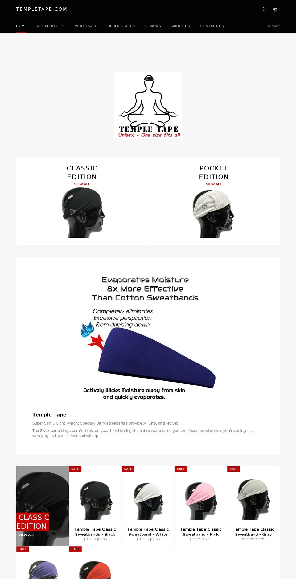 templetape.com shopify website screenshot