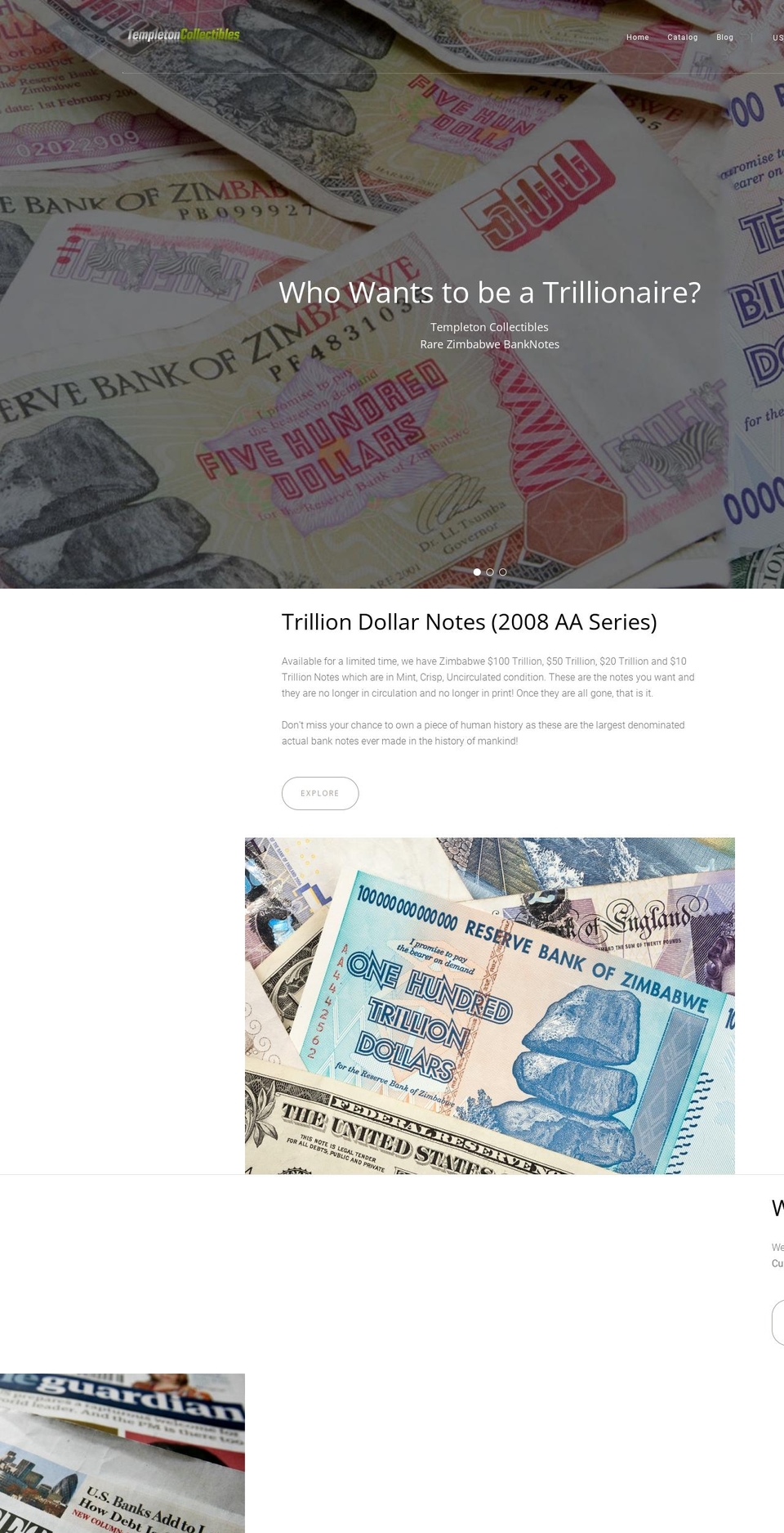 templetoncollectibles.com shopify website screenshot
