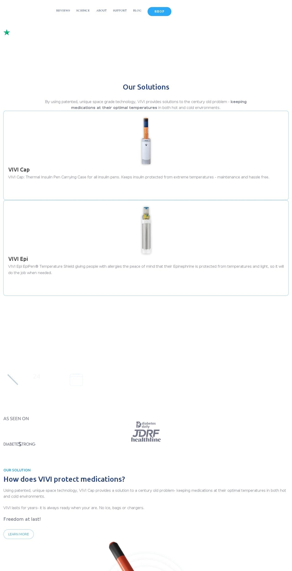 tempramed.com shopify website screenshot