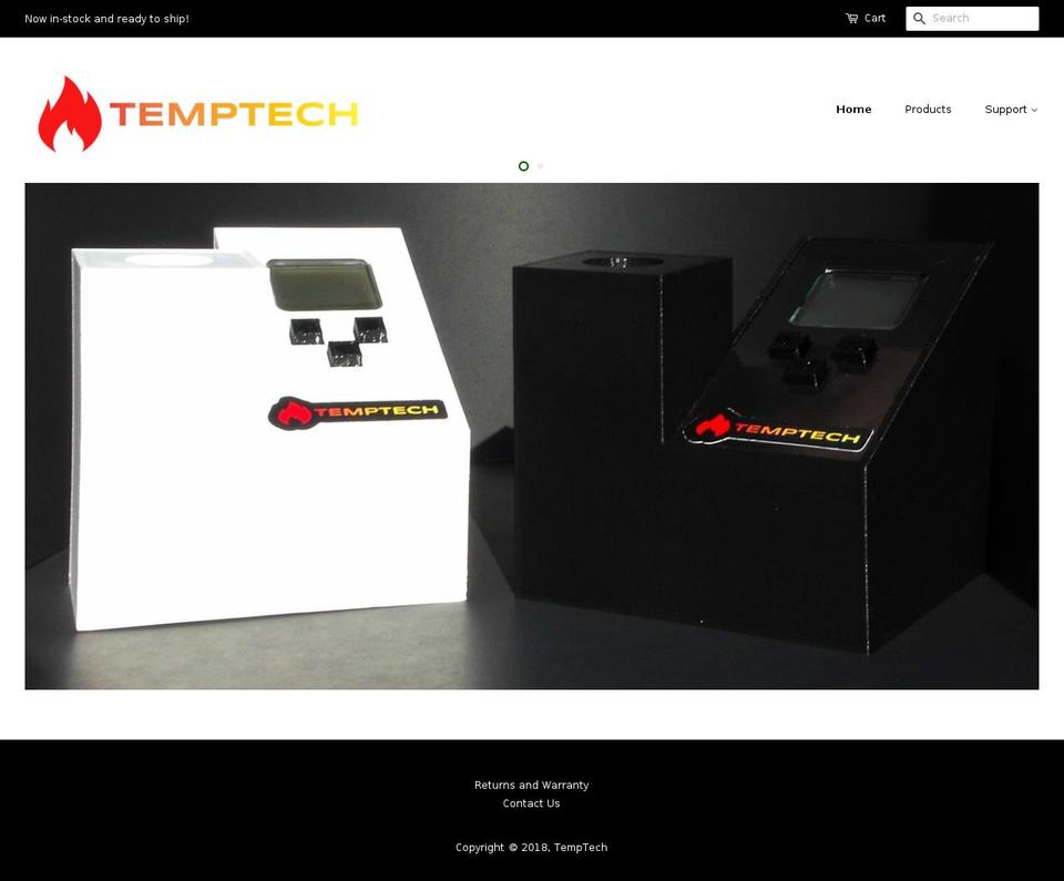 temptech.org shopify website screenshot