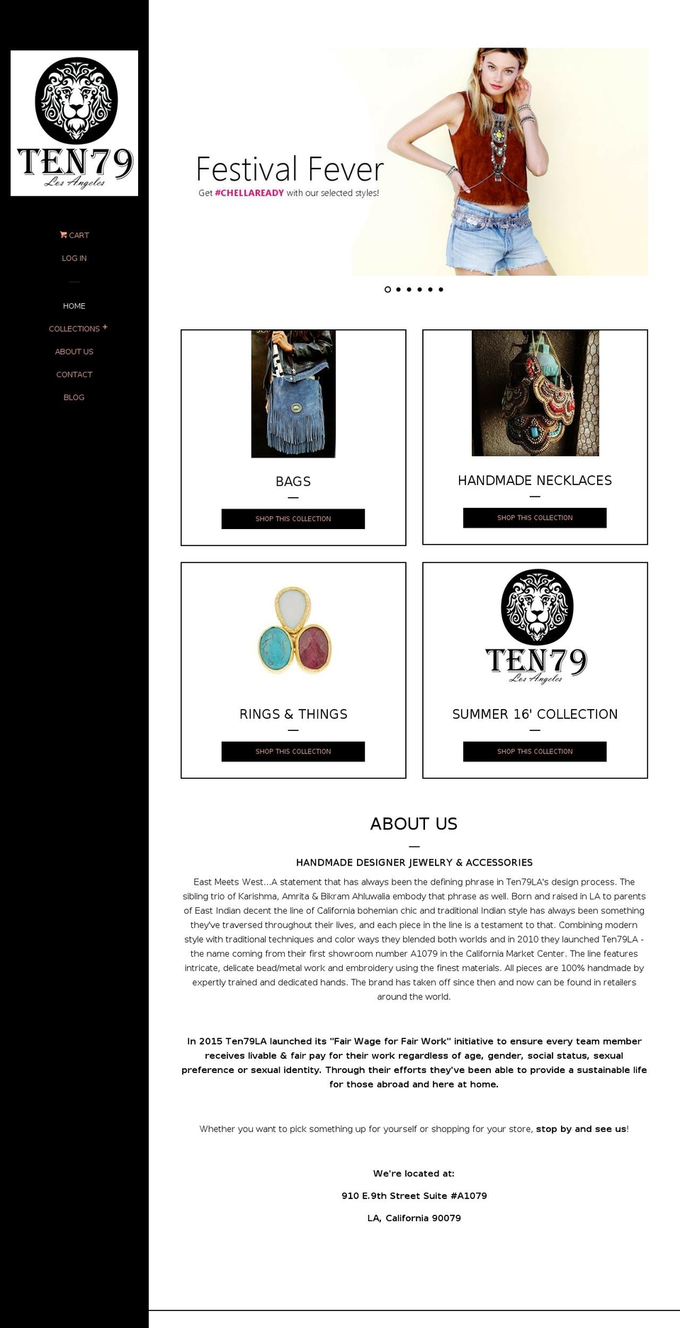 ten79la.com shopify website screenshot