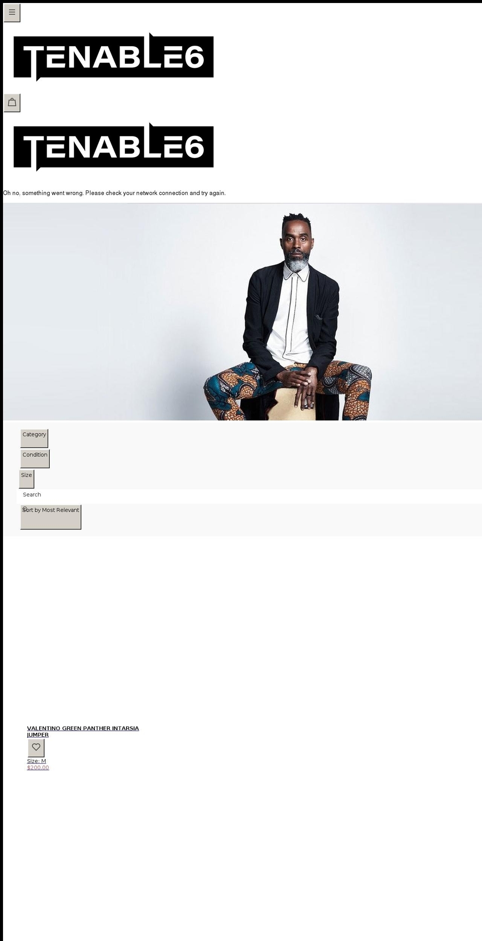 tenable6.com shopify website screenshot