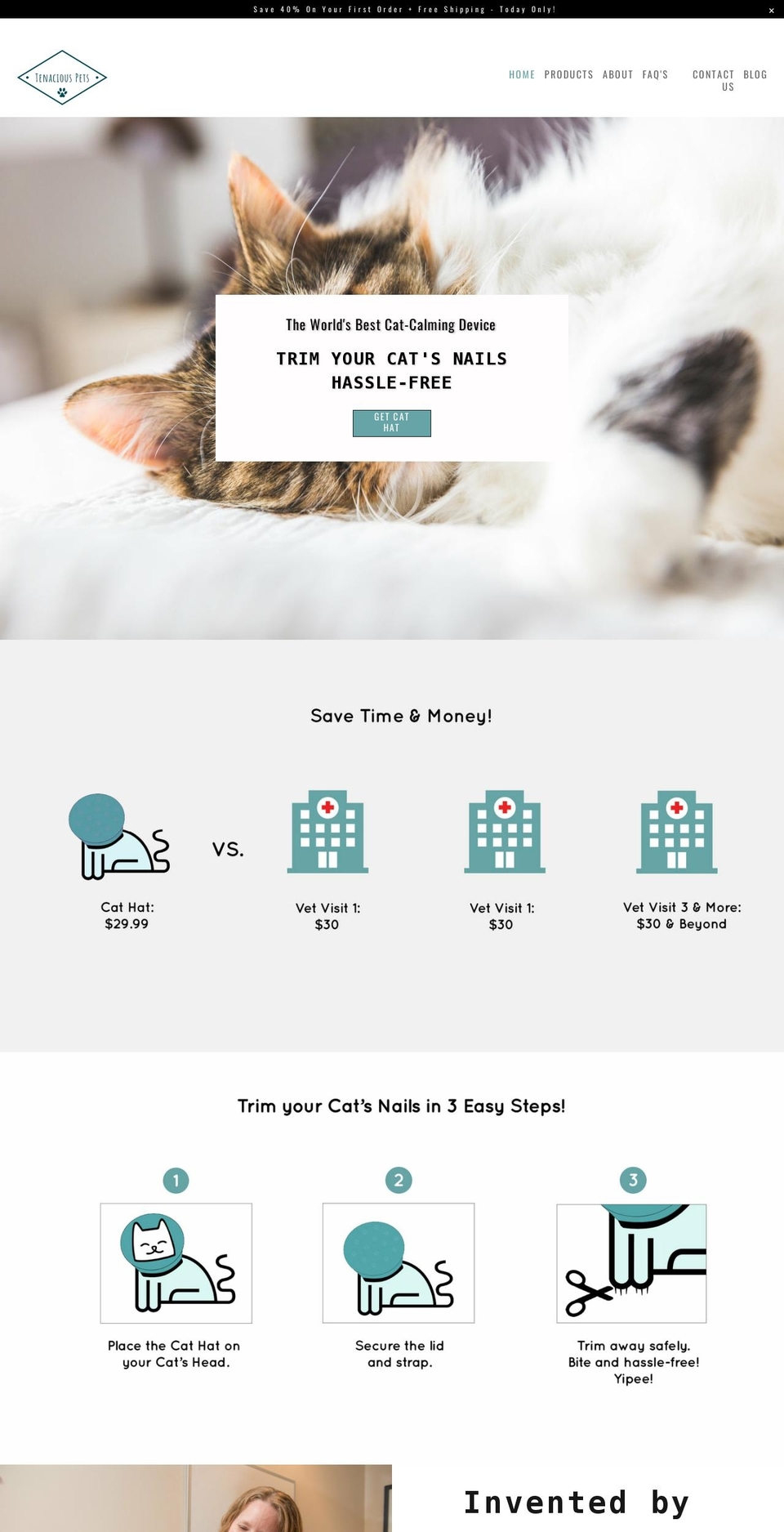 tenaciouspets.com shopify website screenshot