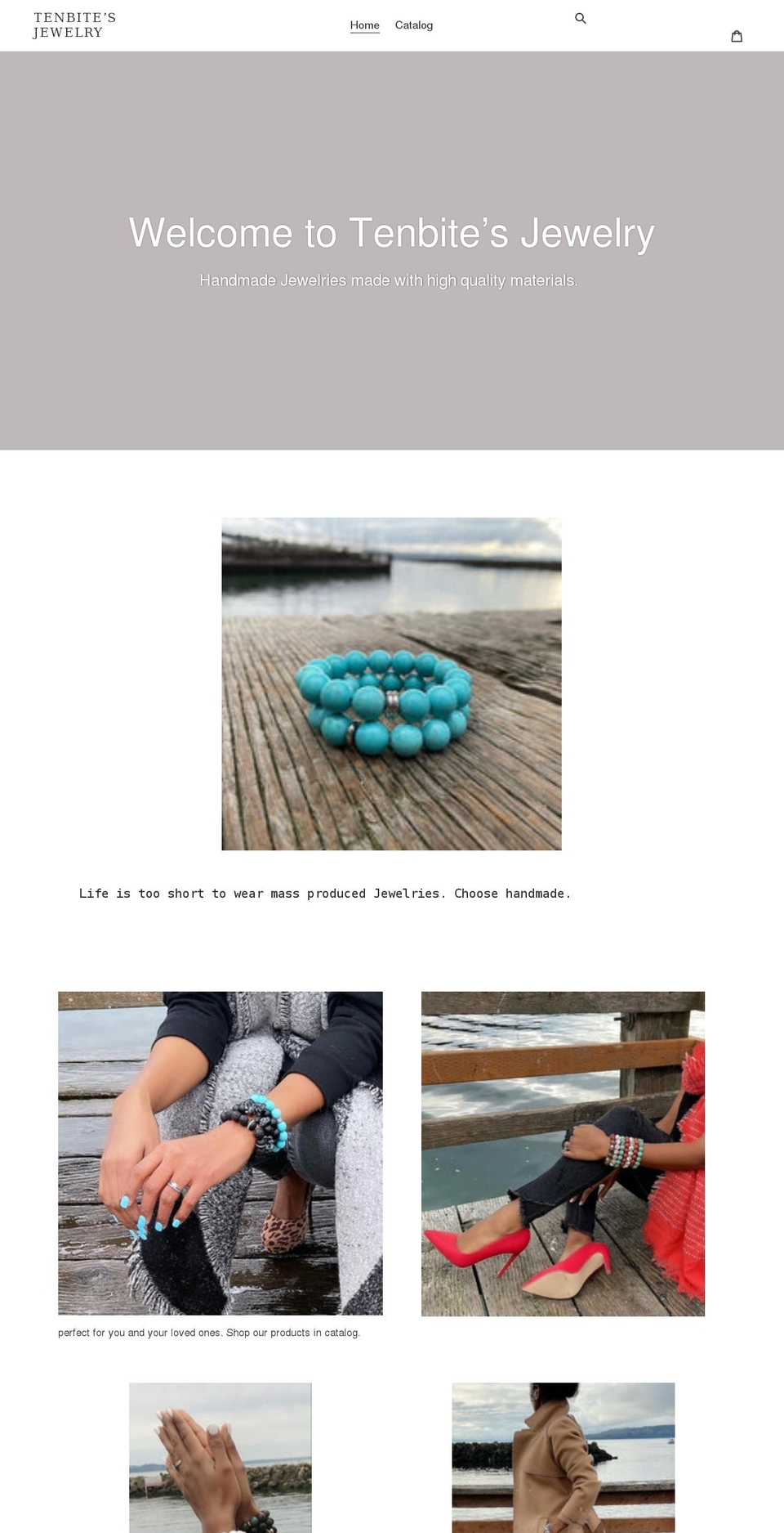 tenbitesjewelry.com shopify website screenshot