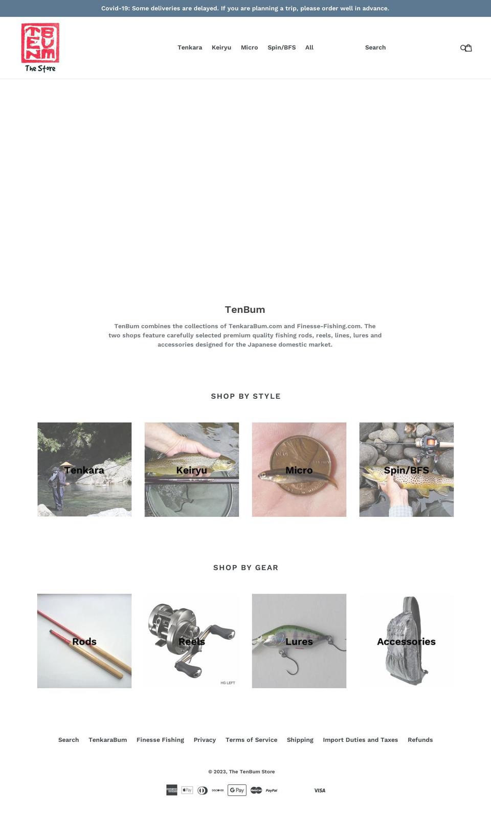 tenbum.com shopify website screenshot