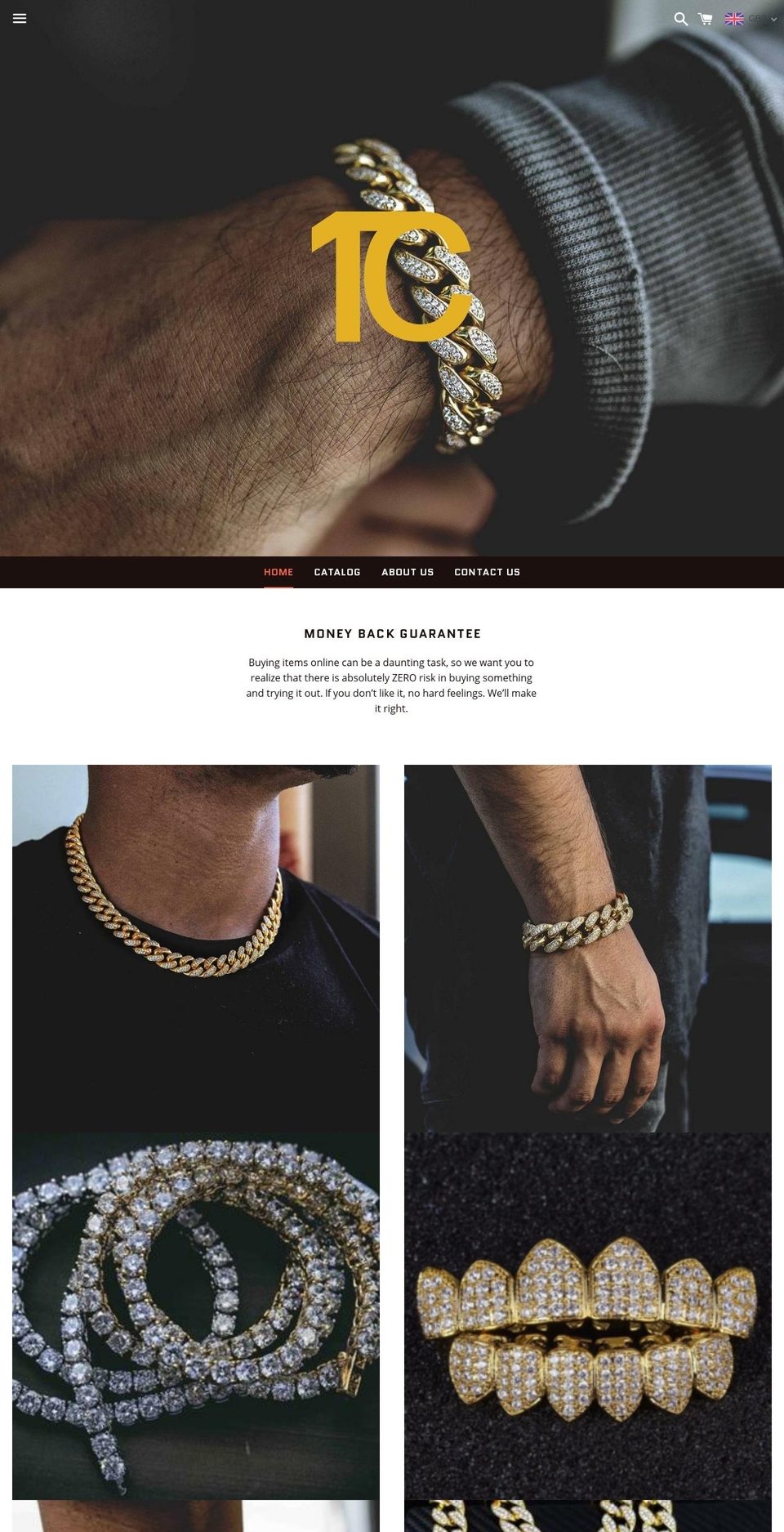 tenchains.com — Shopify storefront screenshot