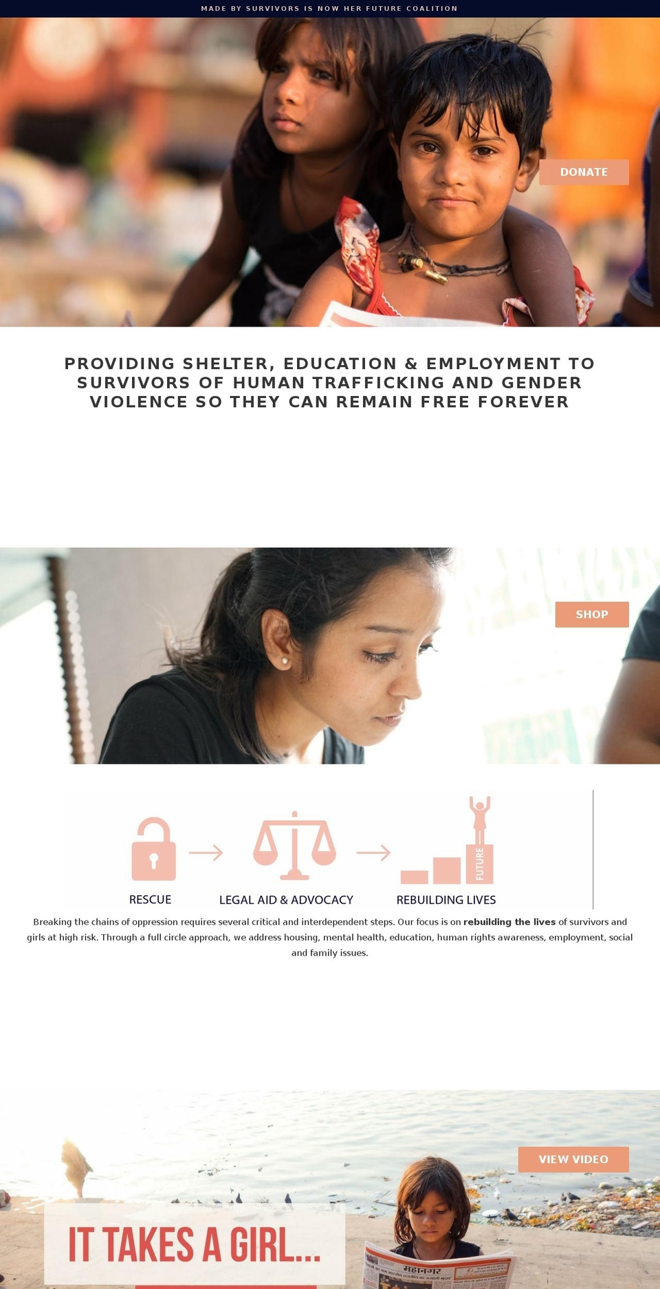 tencharities.org shopify website screenshot