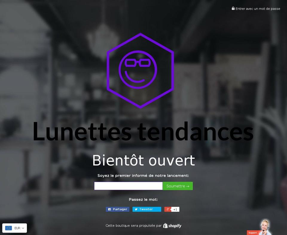 template-shopiflight-0911 Shopify theme site example tendances-lunettes.com