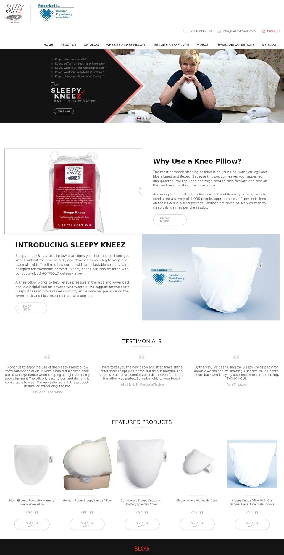 qeretail Shopify theme site example tenderpillow.com