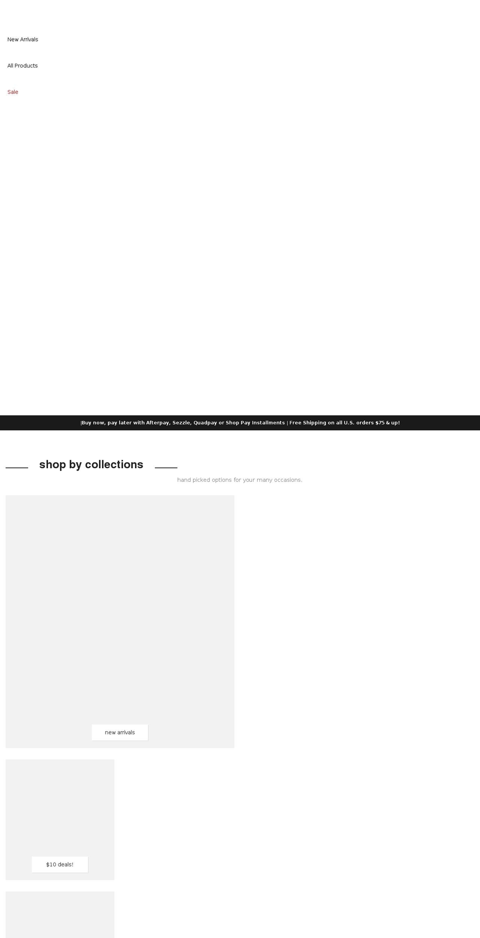 teneightfashion.com shopify website screenshot