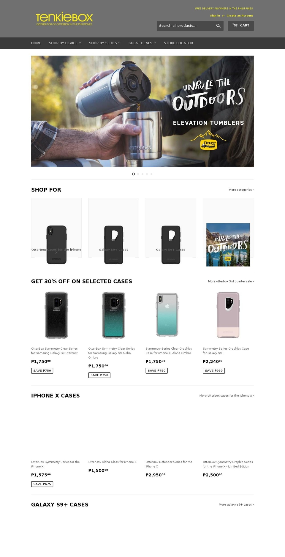 tenkiebox.com shopify website screenshot